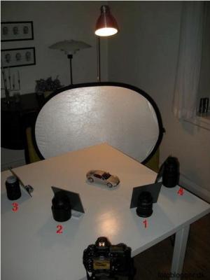 "Cтудийное освещение" дома - игра с зеркалами